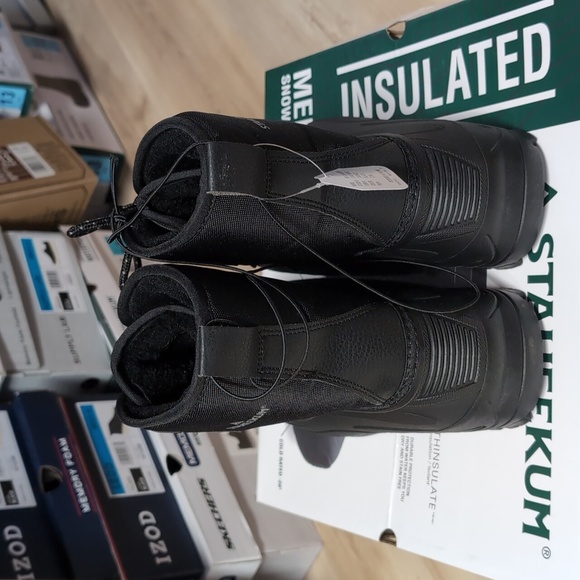 Staheekum Men's Snow Boots Cold Rated -20, Black - Picture 4 of 6